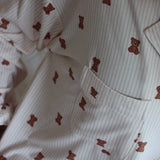 LONG SLEEVE BUTTON UP TOP | TEDDY
