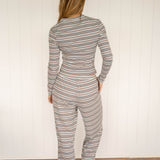 COTTON STRIPE PANTS | SUNDAE