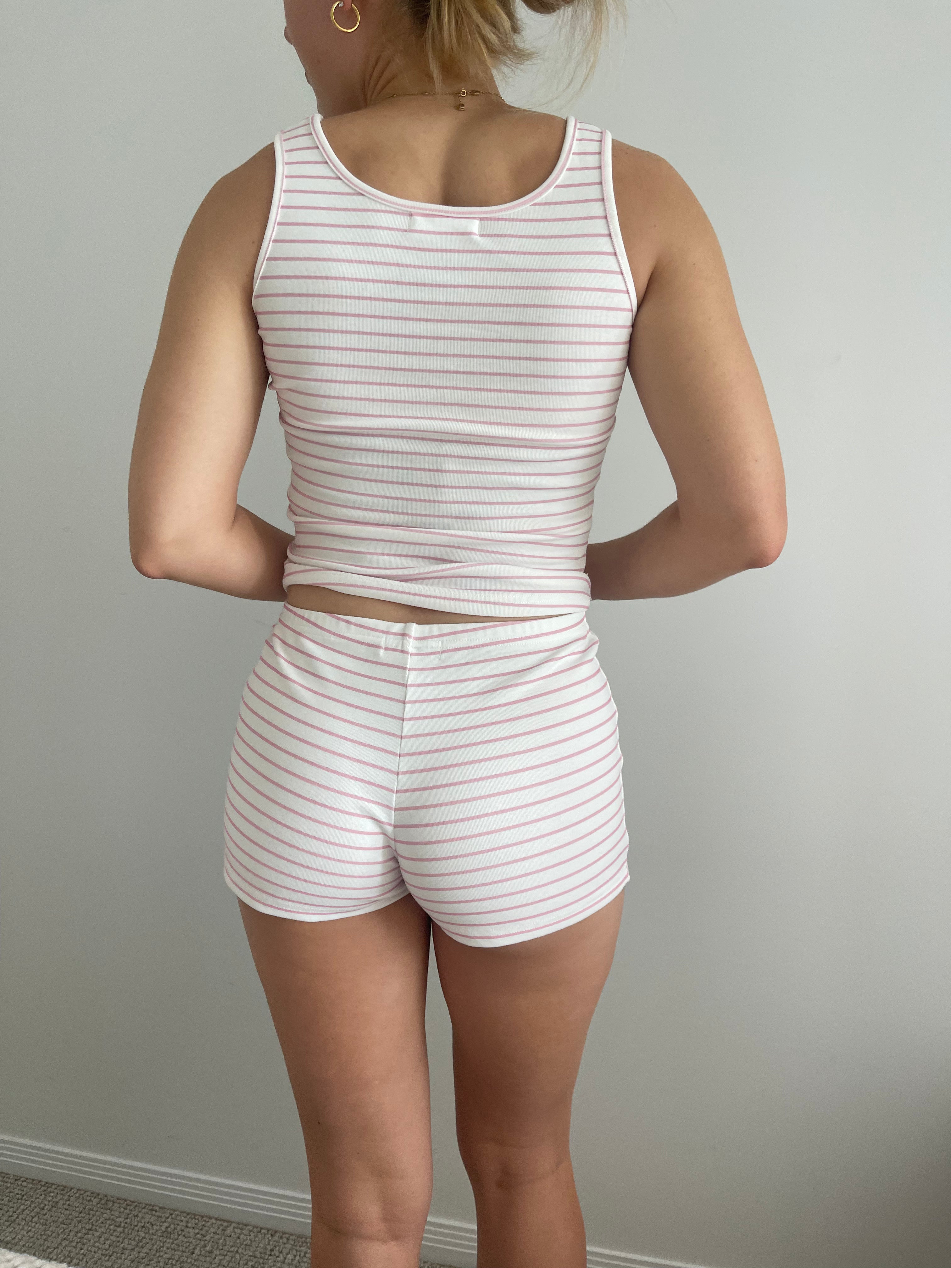 Stripe Shorts - Pink