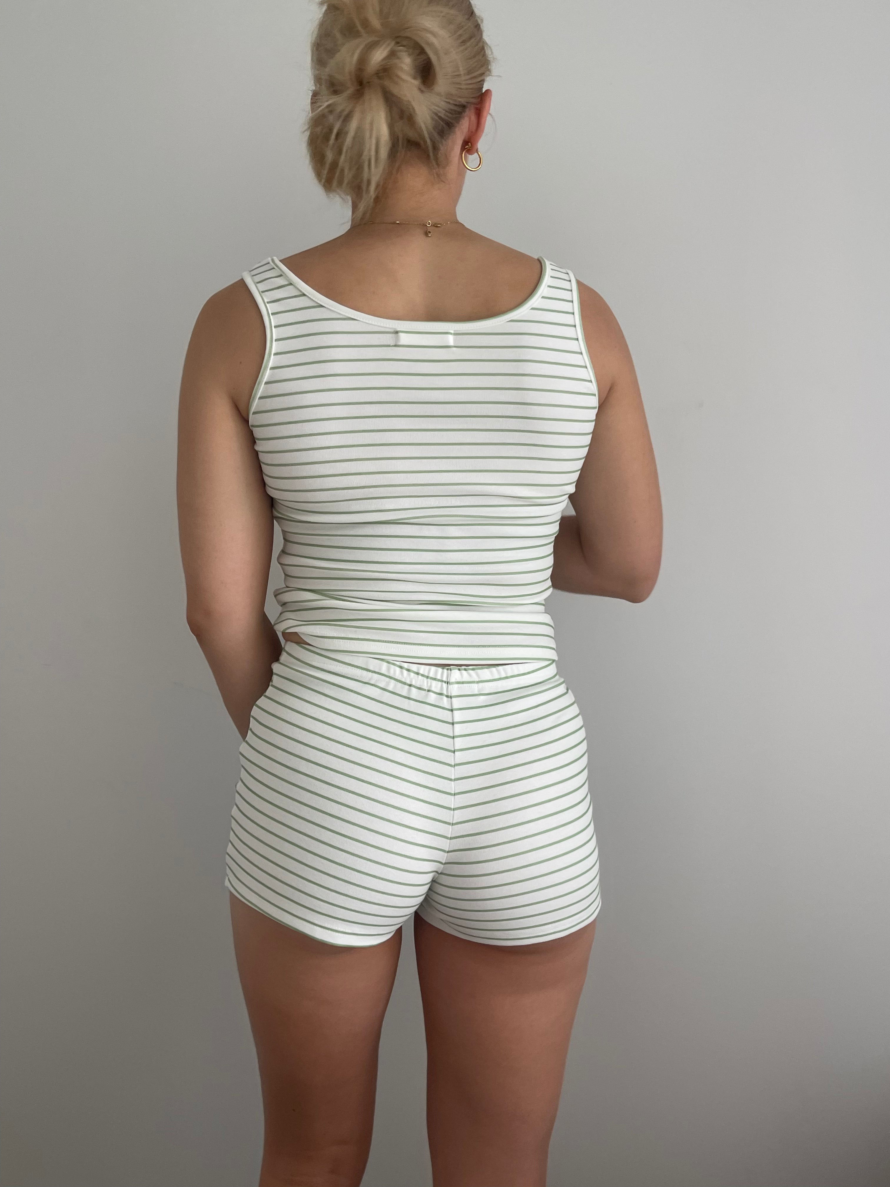 Stripe Shorts - Green