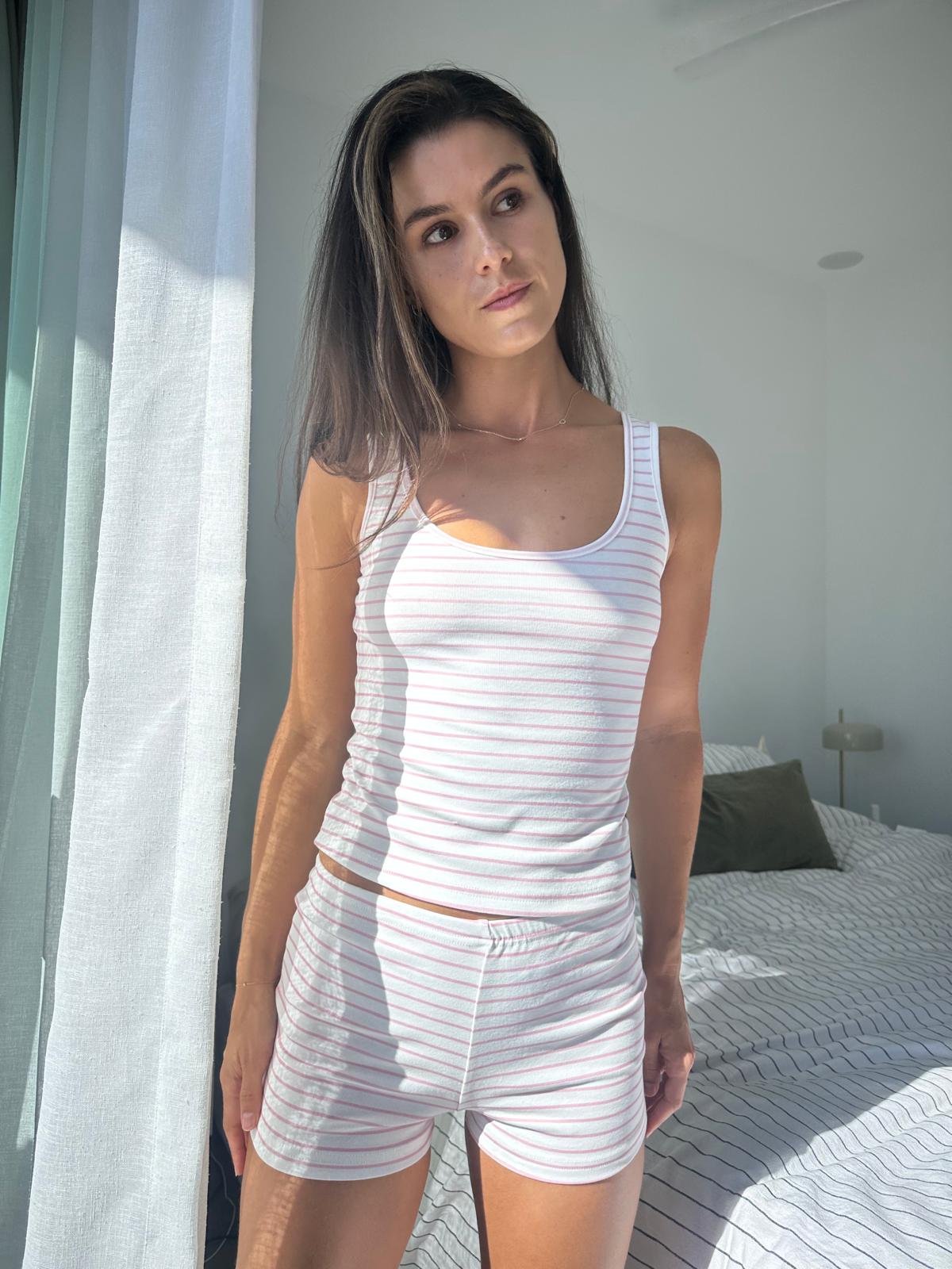 Stripe Tank Top - Pink